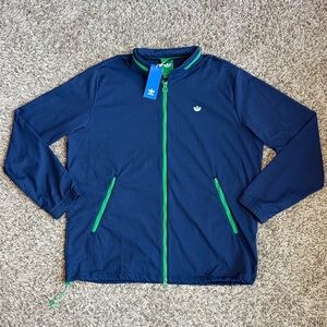 Adidas Originals Golf Jacket Men’s Size Large Convertible Hooded Night Indigo